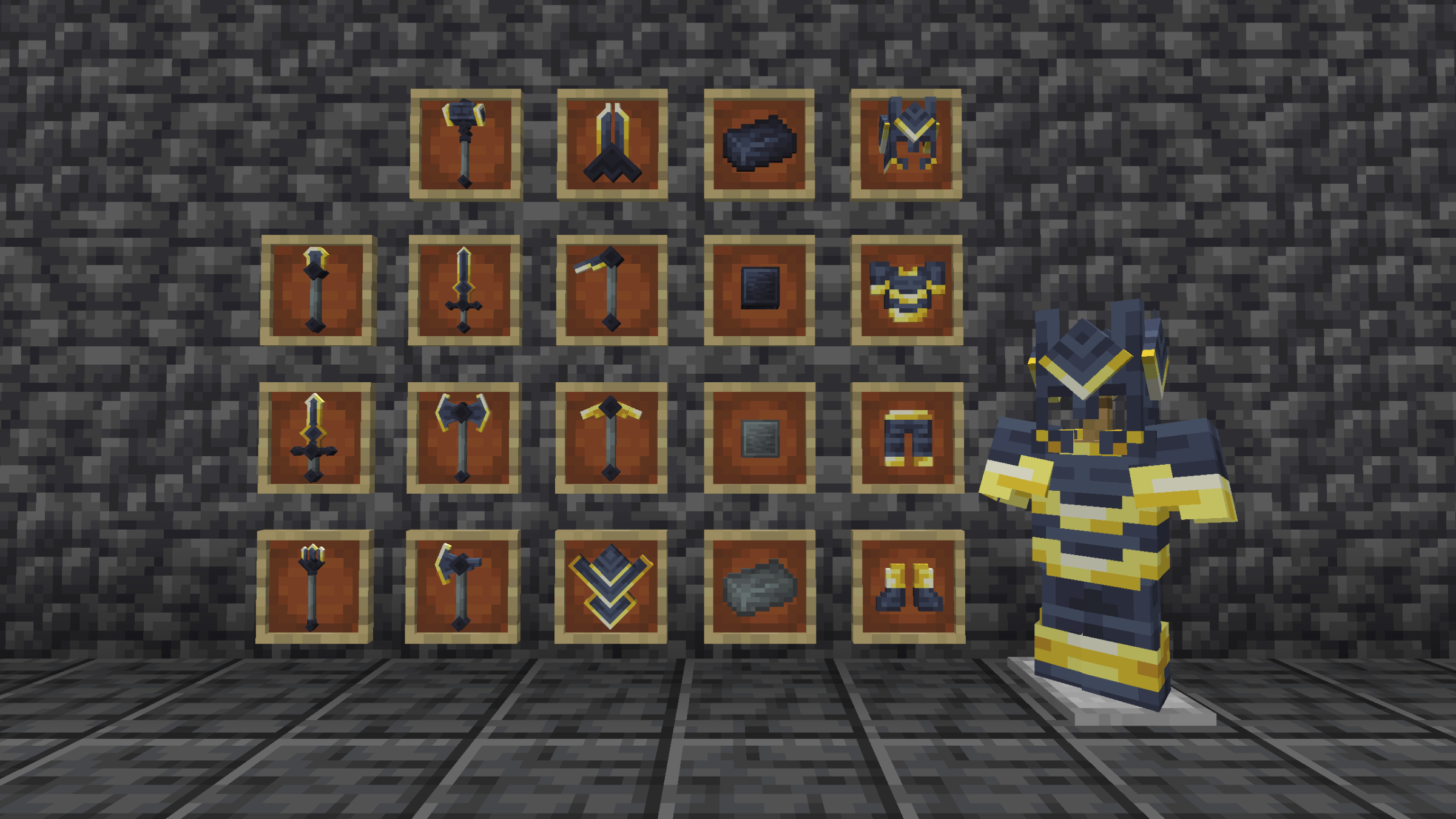Gilded Tungsten armor & weapons